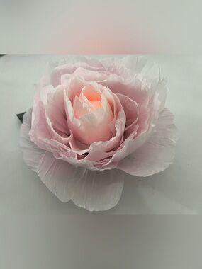 LED Votive Cover Pink Peony Paper Flower durable, all occasions, decor, gifts